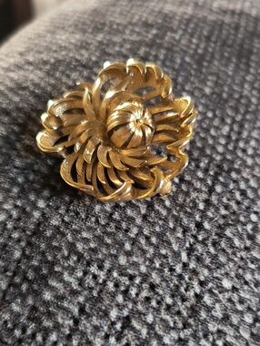 Gold Floral Statement Ring - Women Jewelry